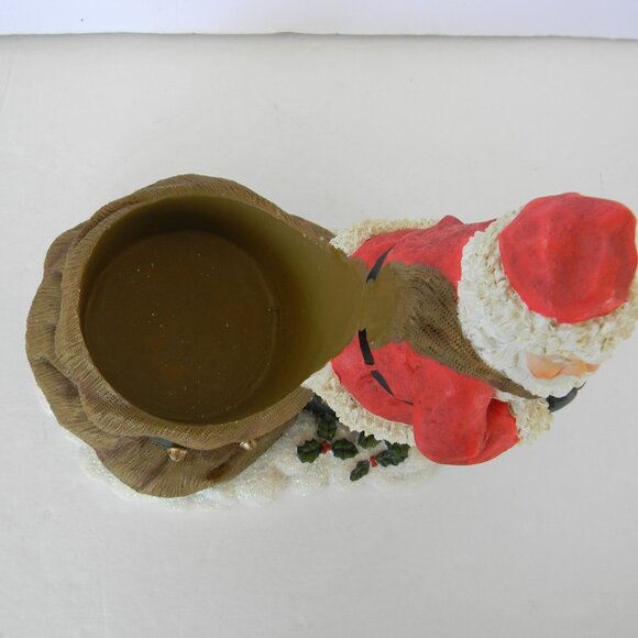 CELEBRATIONS CERAMIC SANTA WINE BOTTLE/SOAP HOLDER DECOR CHRISTMAS - Picture 7 of 8